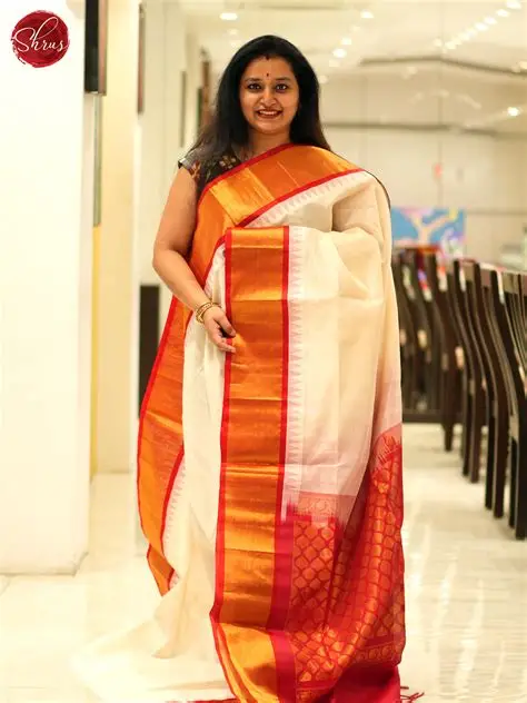Temple Border Saree